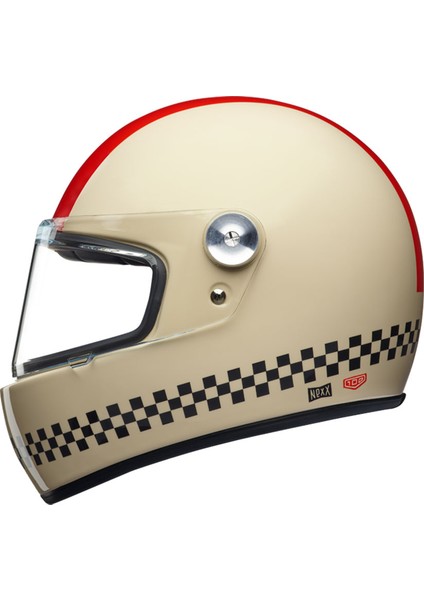 X.G100R Fınısh Line Krem Kırmızı Kask