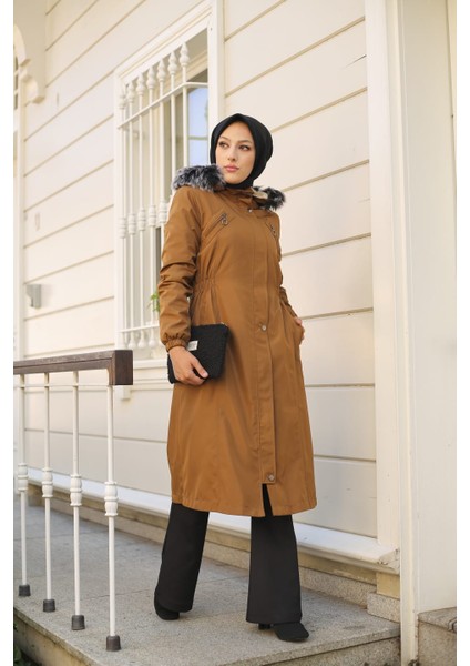 Taba Içi Kürklü ve Su Geçirmez Kadın Kışlık Mont & Kaban modelleri