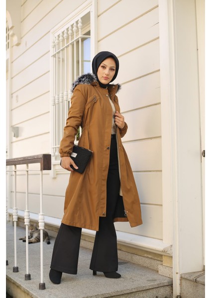 Taba Içi Kürklü ve Su Geçirmez Kadın Kışlık Mont & Kaban indirimleri