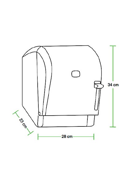 Vialli K8T Rulo Kağıt Havlu Dispenseri Manuel Şeffaf fiyatları