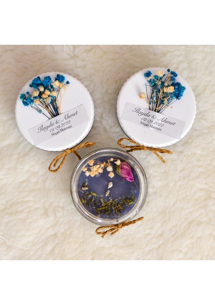 Düğün Söz Nişan Kına Sünnet Doğum Hediyelik Kavanoz Kokulu Mum 50'li indirimleri