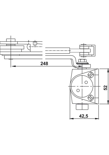 DC401 Kapı Kapatıcı En 2-4 Gümüş Sab.