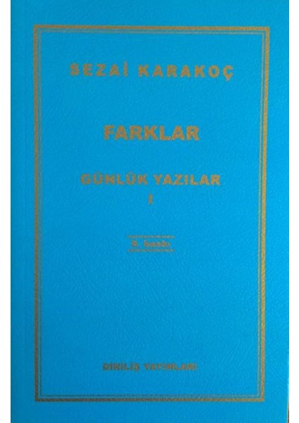 Günlük Yazılar I Farklar