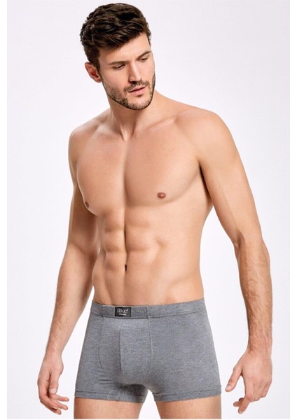 Ilke Erkek Pamuklu Likralı Boxer 008 - 3 Adet