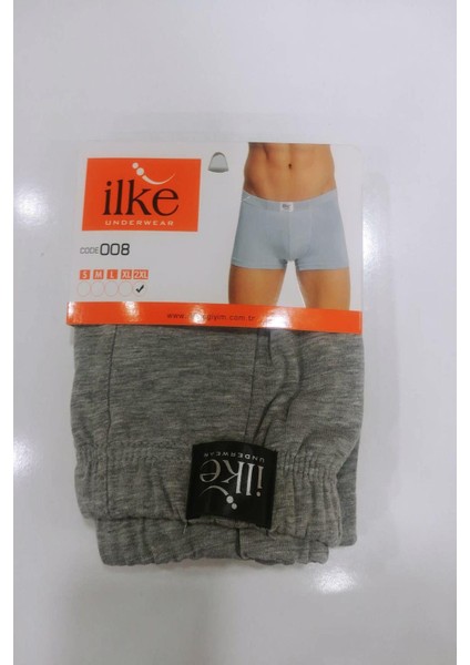 Ilke Erkek Pamuklu Likralı Boxer 008 - 3 Adet fiyatları