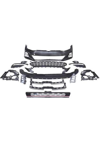 Vw golf 7 gti ön tampon ve panjur seti 7,5 model 2012+