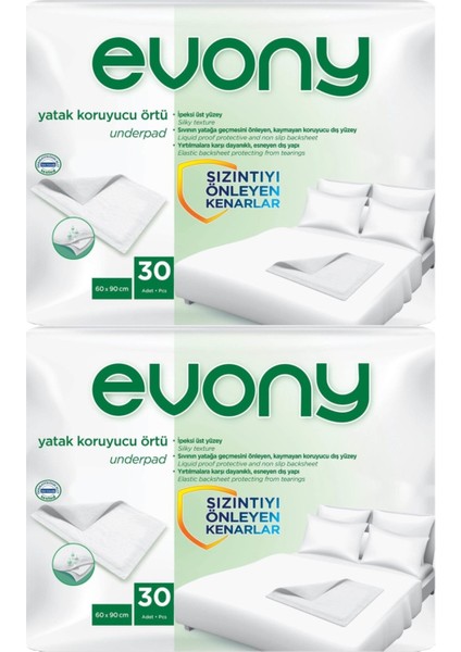 Hasta Yatak Koruyucu 60*90CM 60 Adet (2pk*30) (Kaymaz Özellikli)