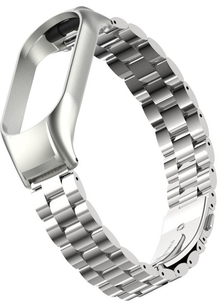 Mi Band 7 Uyumlu Baklalı Model Metal Kordon & Kasa Koruma 2 In 1 Paslanmaz Çelik Kayış fırsatları