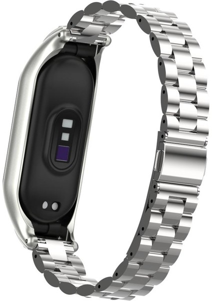Mi Band 7 Uyumlu Baklalı Model Metal Kordon & Kasa Koruma 2 In 1 Paslanmaz Çelik Kayış indirimleri