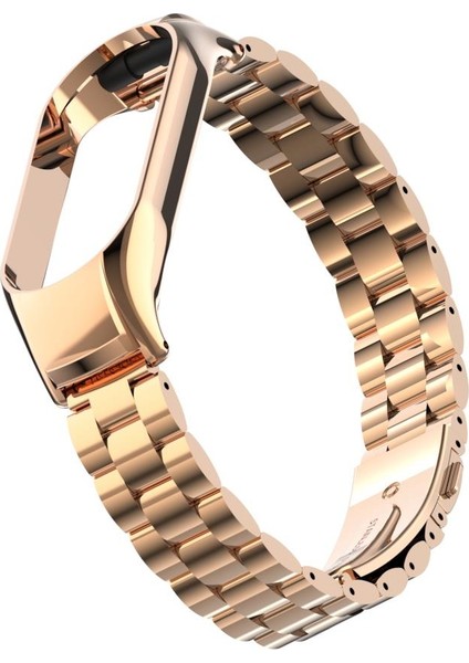 Mi Band 7 Uyumlu Baklalı Model Metal Kordon & Kasa Koruma 2 In 1 Paslanmaz Çelik Kayış fırsatları