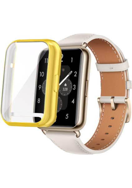 Huawei Watch Fit 2 Ekran Koruyucu & Kasa Koruma 360° Full Body Gard Tüm Gövde Tam Koruma