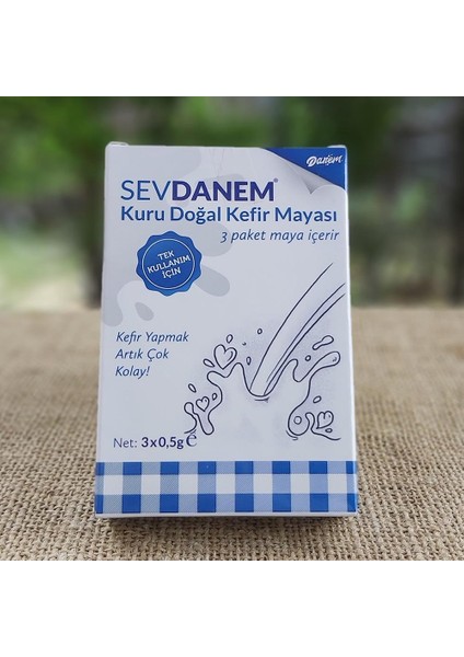 Sevdanem Tek Kullanımlık Kuru Doğal Kefir Mayası 3*0,5g