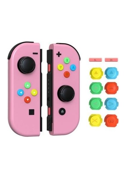 Joycon Denetleyicisi Için Joycon Denetleyicisi Için Yedek Kabuk, Yeni, Yenilenmiş, Sol, Sağ, Joycon Joystick Kontrol Cihazı | Gamepads (Pembe) (Yurt Dışından)