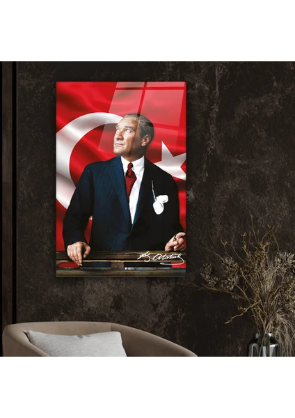 Cam Tablo | Atatürk Serisi | 1 | 40cm x 60cm