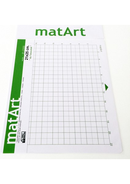 Matart Yapışkanlı  Plotter Kesim Matı 21X25 Cm. (Zayıf Tutuculuk)