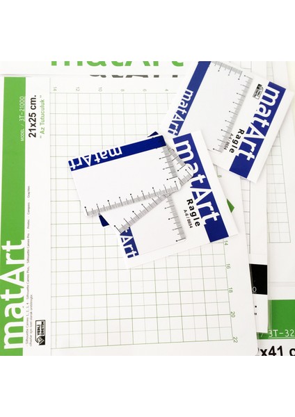 Matart Yapışkanlı  Plotter Kesim Matı 25X41 Cm. (Standart Tutuculuk)