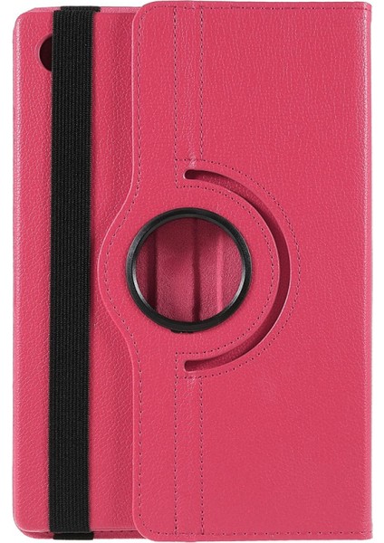 Samsung Galaxy Tab A8 10.5 Inç 2021 X200 Için Dönerli Standlı Suni Deri Kılıf