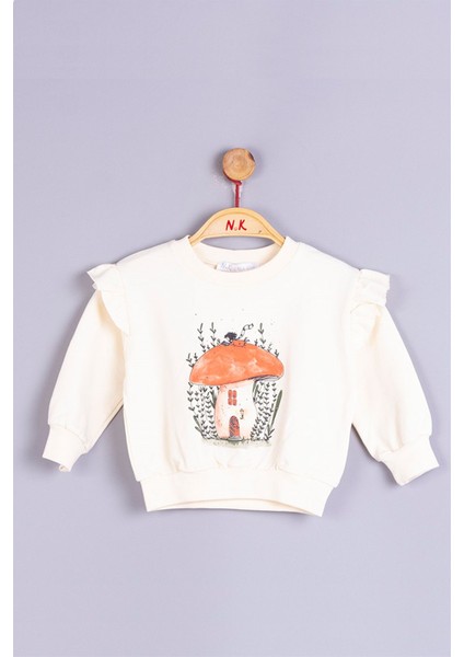 NM33631 Kız Bebek Mantar Sweat