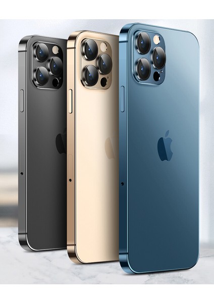 Apple Iphone 13 Pro Max Için Renkli 3D Kamera Koruma Lens Koruyucusu