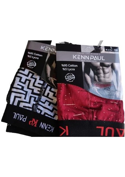 Erkek Dijital Baskılı Cotton Pamuk Ikili Boxer modelleri