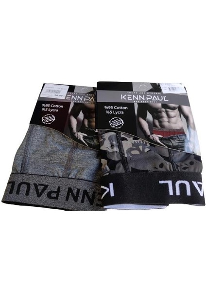 Erkek Dijital Baskılı Cotton Pamuk Ikili Boxer modelleri