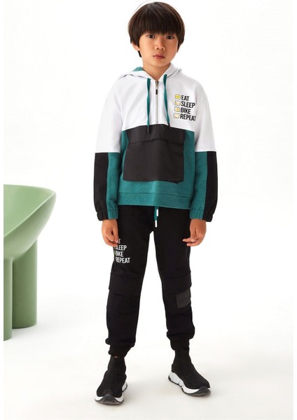 NM43510 Erkek Çocuk Torba Cepli Sweat