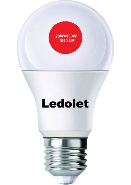 LED Ampul 20 W Beyaz 6500K