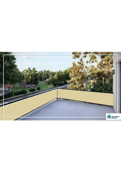 Balkon Demiri Perdesi Korkuluk Perdesi Su Geçimez 80 x 480