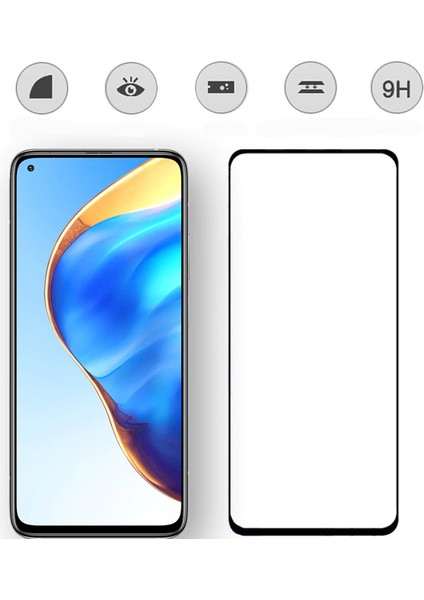 Xiaomi Mi 10T Için Kenarı Kırılmaya Dayanıklı 5d Cam Ekran Koruyucu Siyah
