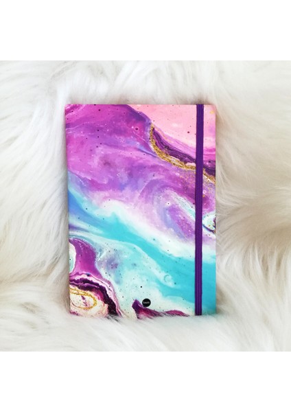 Dream Butik Renkli Galaxy Lastikli Defter