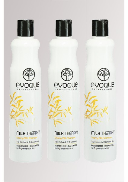 Milk Therapy Sülfatsız Şampuan 400 ml 3 Adet