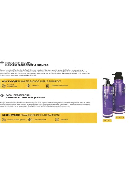 Professional Anti-Yellow Silver Şampuan 1000 ml + Professıonel Anti Purple Mask 250 ml modelleri