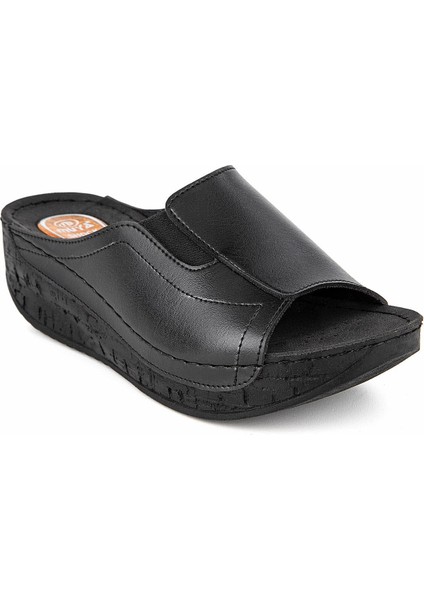 Orthopedix Attica Anatomik Topuk Dikeni Jel Destekli Dolgu Topuklu Kadın Terlik 32257