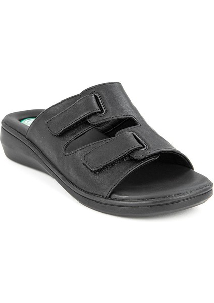 Orthopedix Nigero Anatomik Kemik Çıkıntısı Hallux ve Topuk Dikeni Jel Pedli Kadın Terlik 32214
