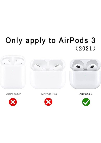 Sevimli Avakado Airpods 3.nesil Uyumlu Silikon Koruma Kılıf