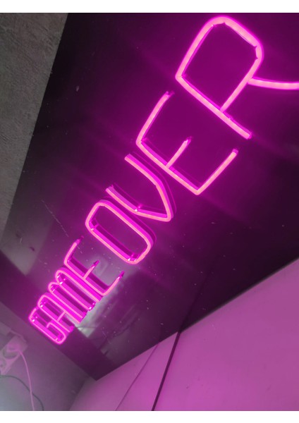 Game Over Gamer Neon LED Tabela Dekoratif Aydınlatma