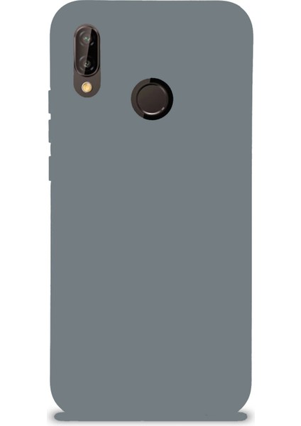 Xiaomi Redmi Note 7 Pro Kapak Içi Kadife Kamera Korumalı Lansman Silikon Kılıf - Gri