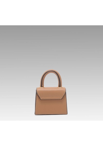 Queen Mını Mat Camel Çanta