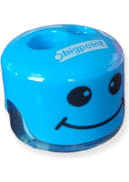 BP983 Çift Bıçaklı Atık Depolu Emojili Kalemtraş