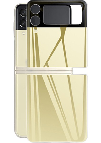 Samsung Galaxy Z Flip 3 Için 3D Ön-Arka Renkli Cam Koruyucu