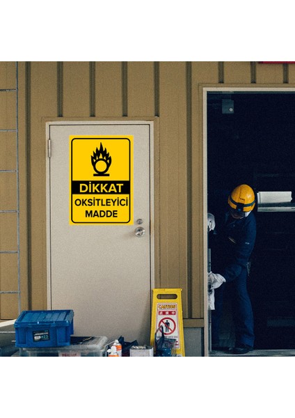 Dikkat Oksitleyici Madde Levhası - Dekote Malzeme 25X35 cm modelleri