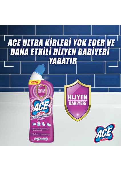 ACE Ultra Yoğun Kıvamlı Çamaşır Suyu Dağ Tazeliği 810g x4