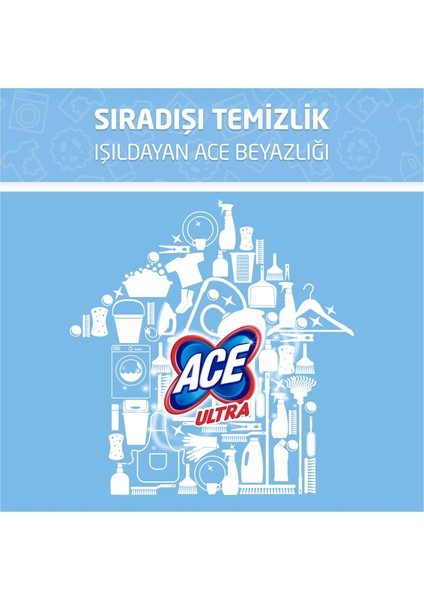 ACE Ultra Yoğun Kıvamlı Çamaşır Suyu Dağ Tazeliği 810g x4