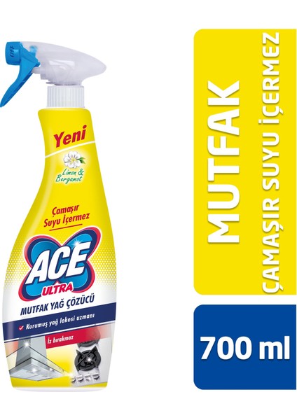 Ultra 700 ml. Mutfak Yağ Çözücü Limon&Ber. Sprey
