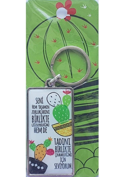 Seni Seviyorum Metal Anahtarlık Sevgililer Günü Hediyelik Anahtarlık