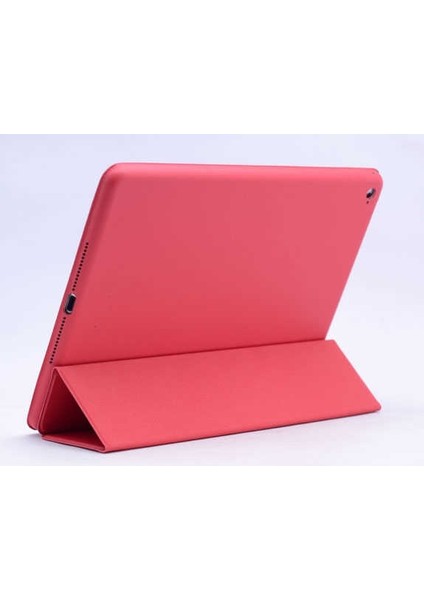 Apple Ipad Pro 10.5 Kılıf Kapaklı Standlı Uyku Modlu Sert Smart Case Pembe