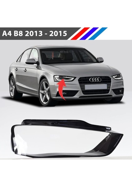 Audi A4 B8 Ön Sağ Far Camı Halojen Tip 2013 - 2015 fiyatları