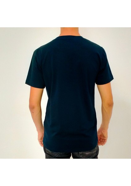Erkek Siyah T-Shirt Bisiklet Yaka Basic