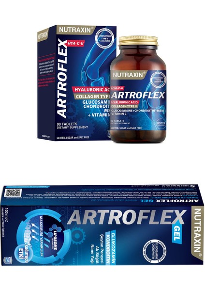 Eklem, Kemik ve Seti Hya C Iı 90 Tablet + Artroflex Gel 100 ml
