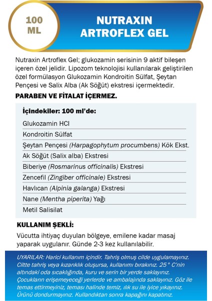 Eklem, Kemik ve Seti Hya C Iı 90 Tablet + Artroflex Gel 100 ml